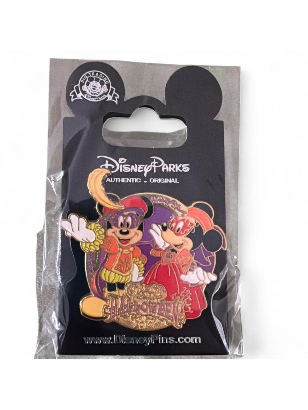 Disney Parks Halloween Mickey and Minnie Pin 2012 - New with Tags